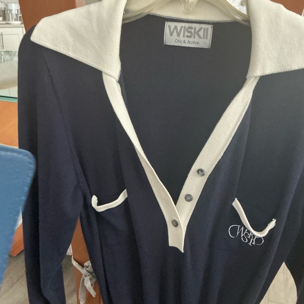 WISKII Sleek V-Neck Polo Playsuit size M - Picture 3 of 6